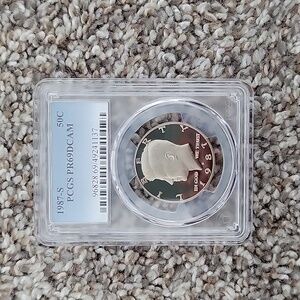 1987 S 50C Kennedy Half Dollar Proof PCGS PR69DCAM
